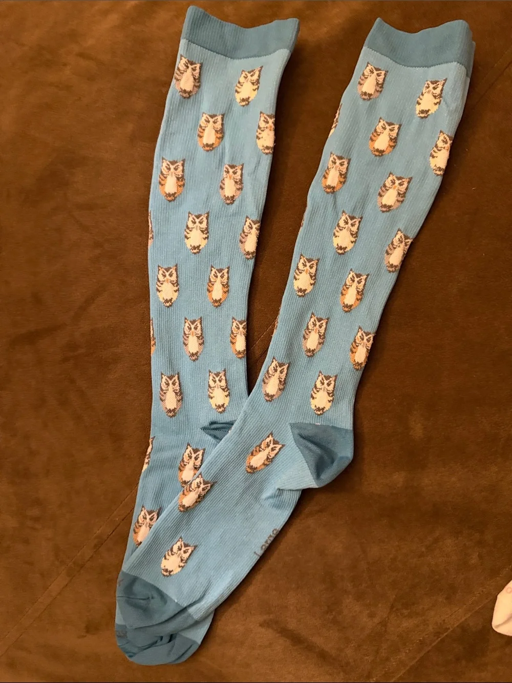Women’s Fun Patterned Knee-High Socks - Blue, Pink, Purple, Teal